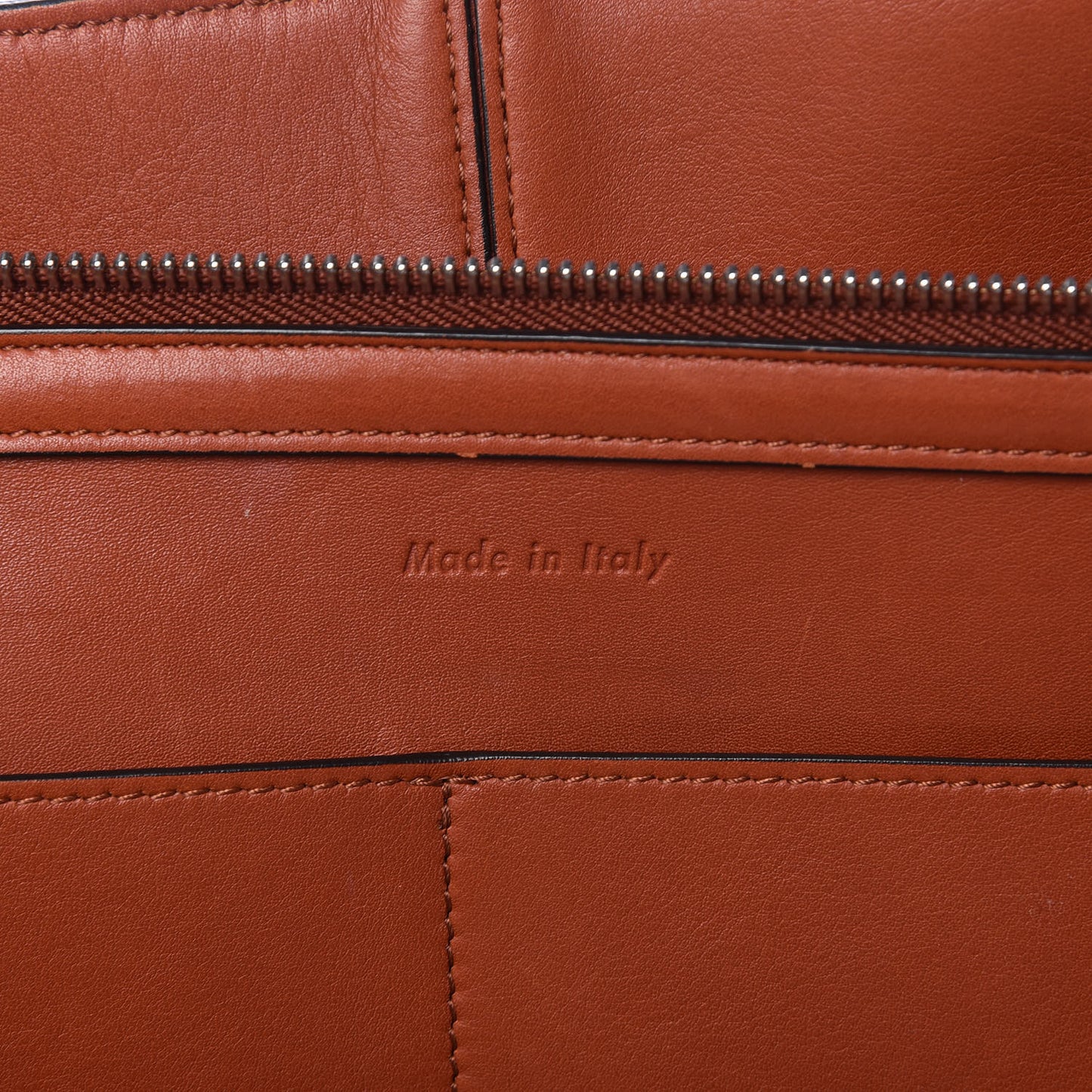 Calfskin Medium Tri-Fold Bag Brick