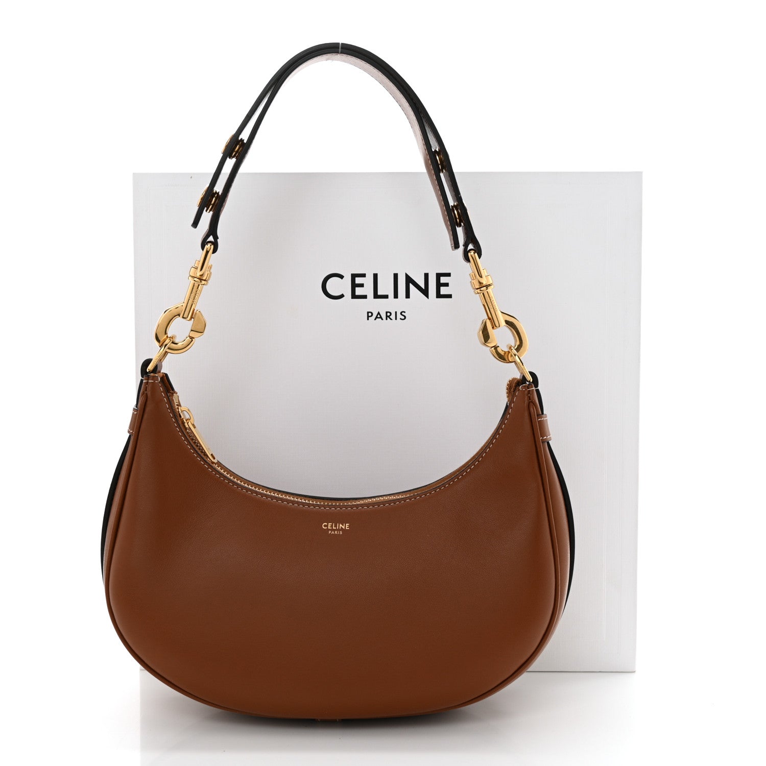 Celine Smooth Calfskin Medium Strap Ava Shoulder Bag Tan 11 of 11