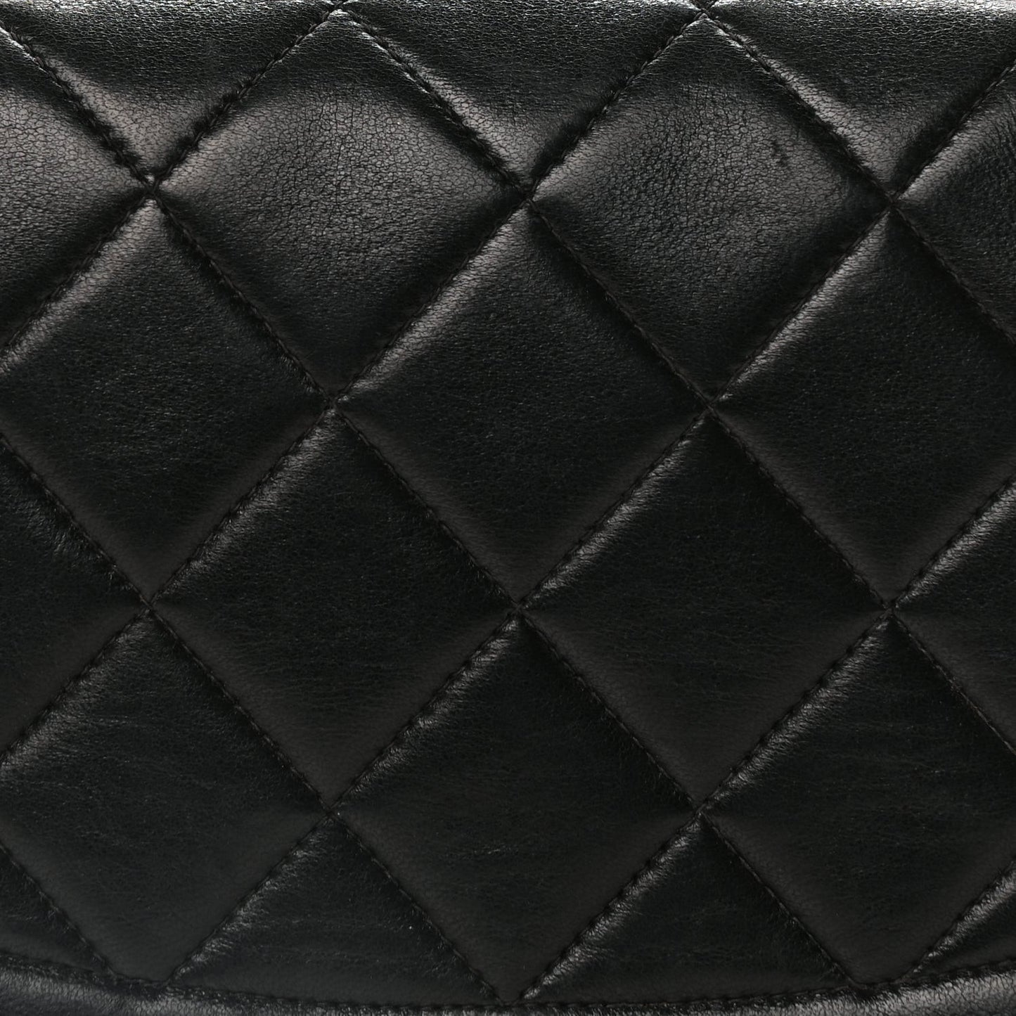 Lambskin Quilted Medium Single Flap Black
