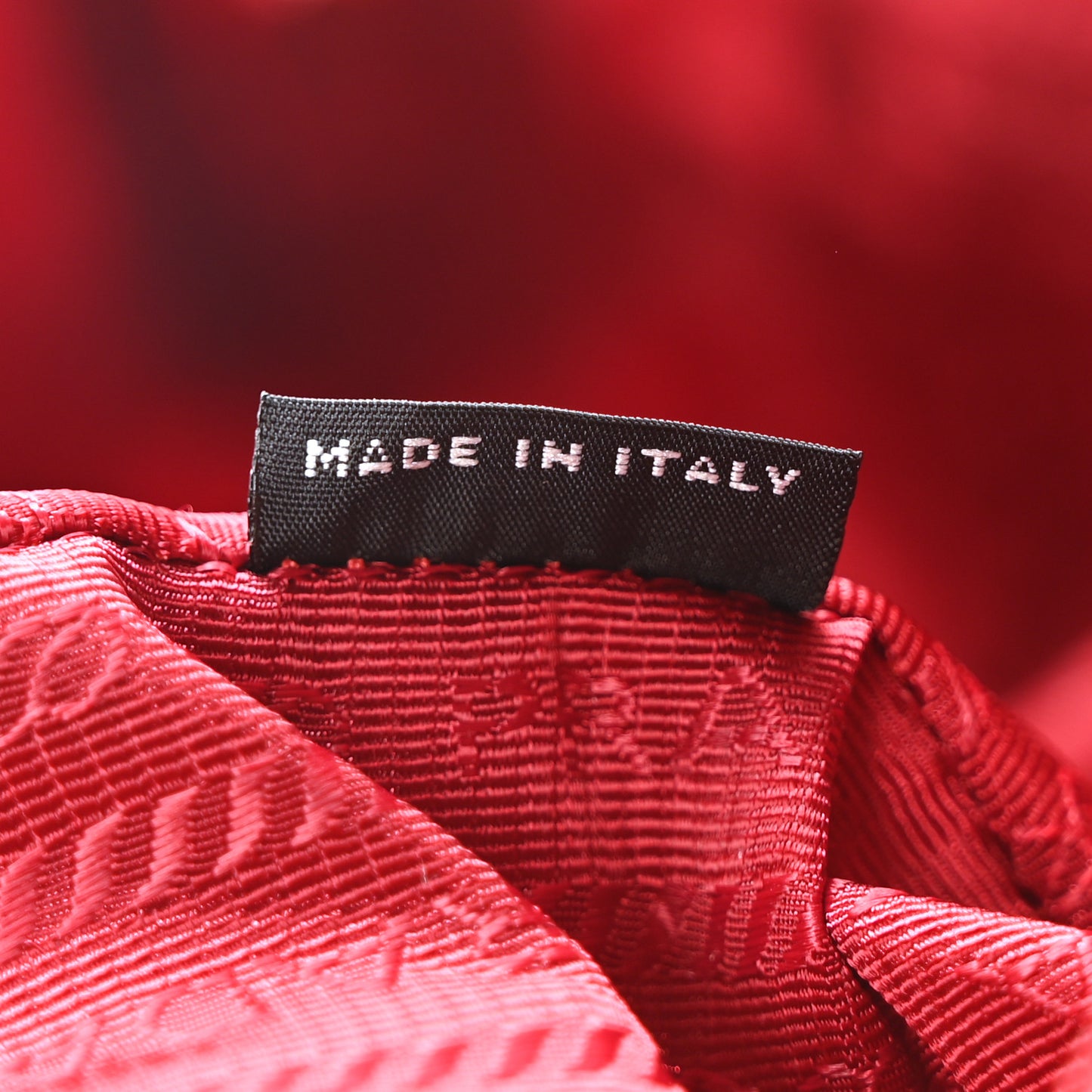 Tessuto Nylon Vela Cosmetic Pouch Rosso