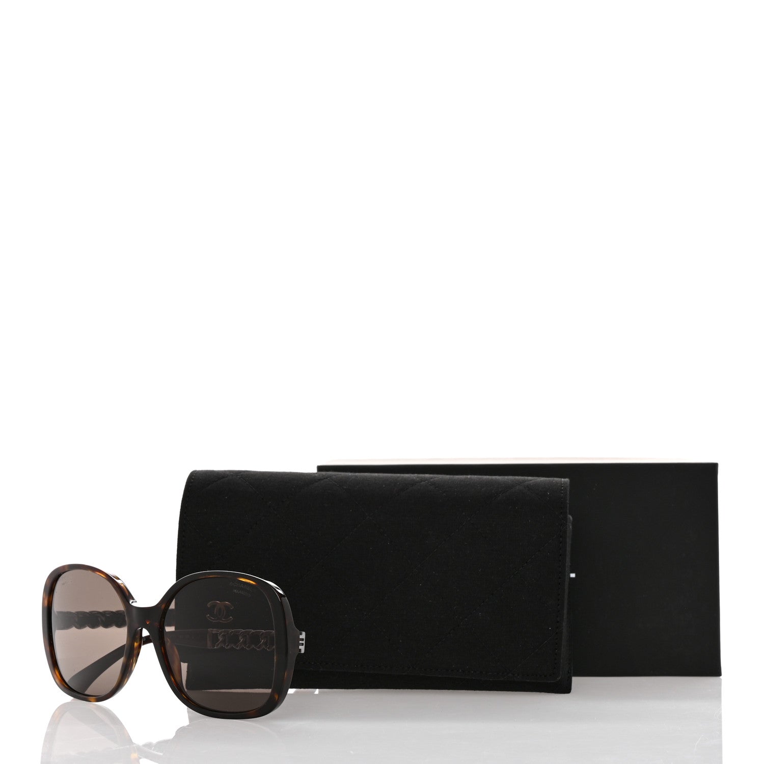 Chanel Acetate Chain Sunglasses 5470-Q-A Dark Havana 7 of 7