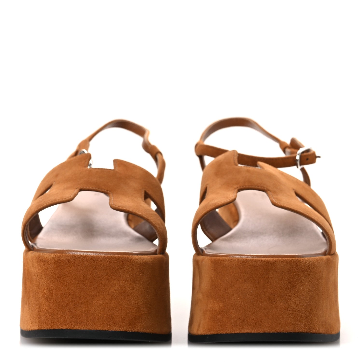 Hermes Suede Goatskin Jam 30 Sandals 40 Naturel 3 of 12