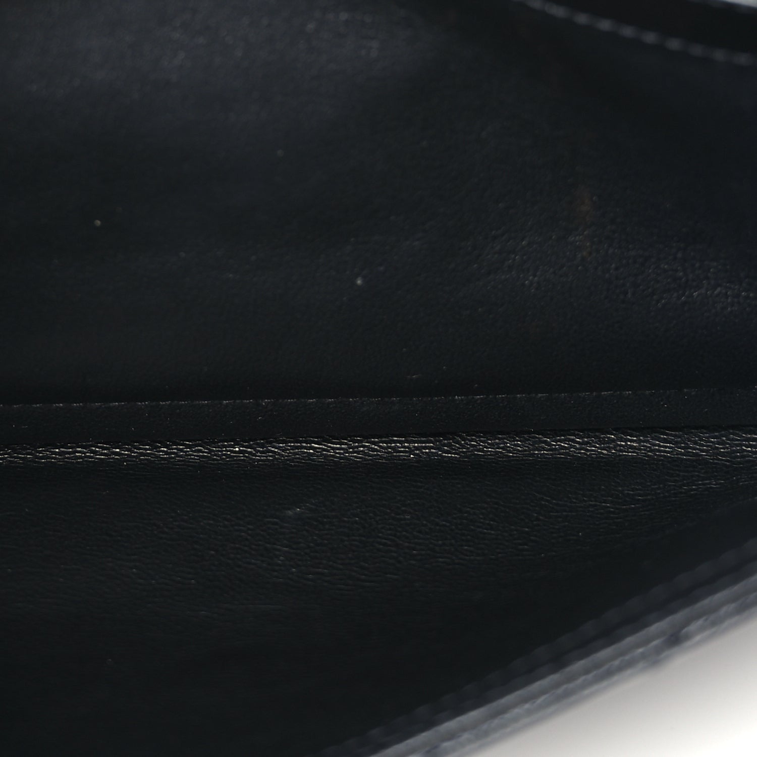 Saint Laurent Grain De Poudre Matelasse Chevron Monogram Chain Wallet  Black 4 of 8