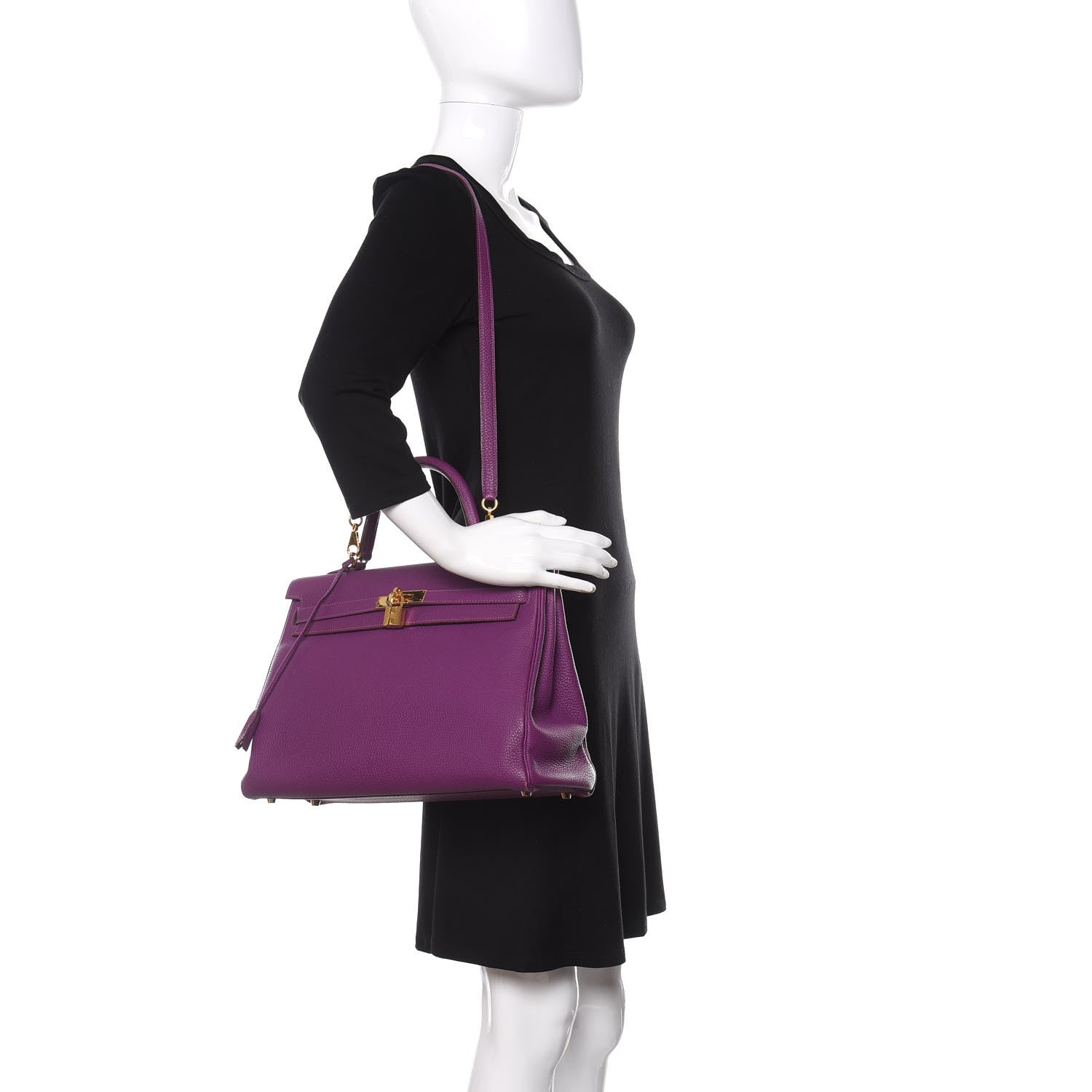 Hermes Togo Kelly Retourne 35 Anemone 2 of 10