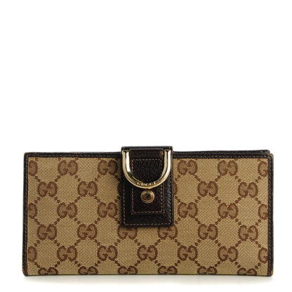 Gucci Monogram D Ring Continental Wallet Dark Brown 1 of 9