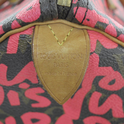 Louis Vuitton Monogram Graffiti Speedy 30 Fuchsia 8 of 8