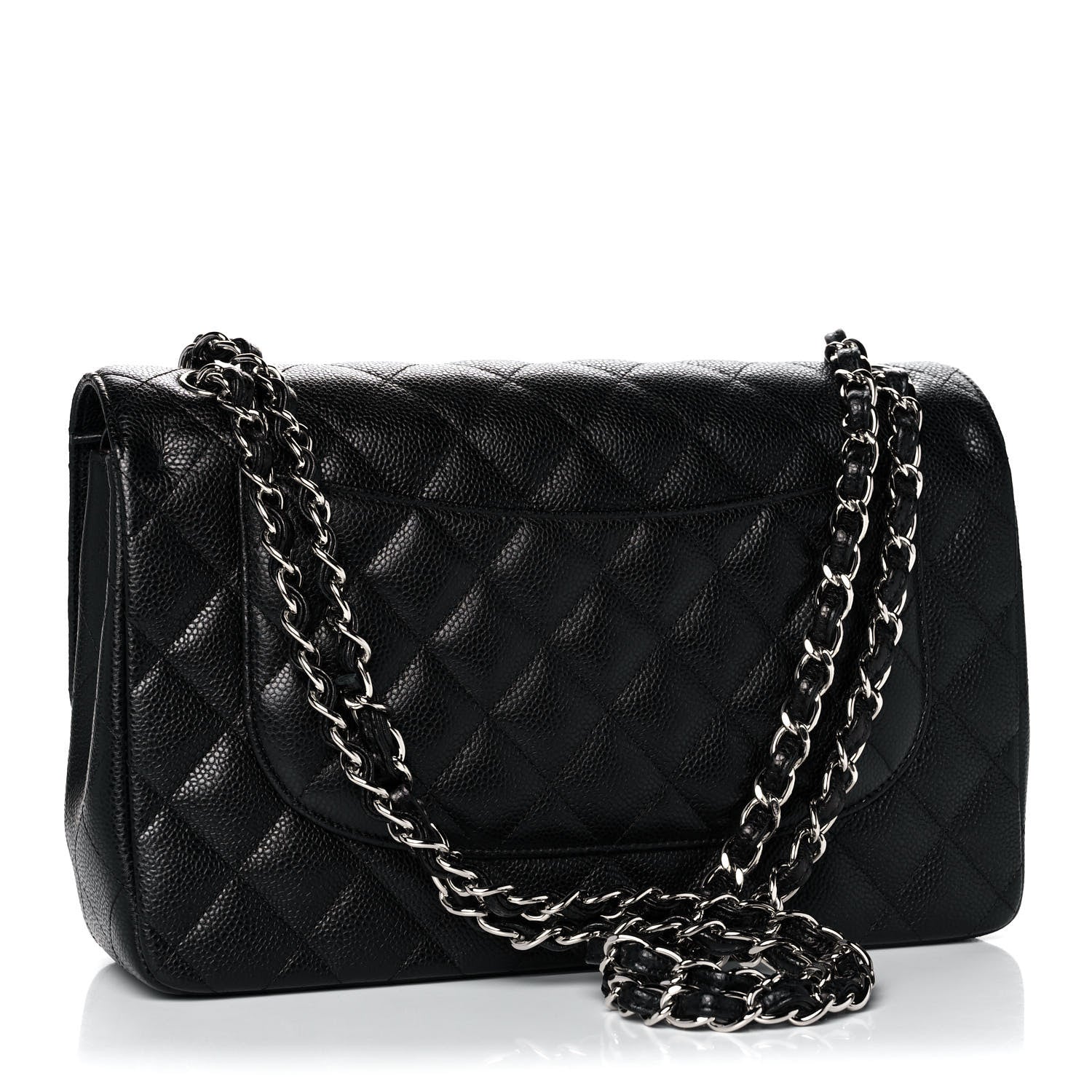 Chanel Caviar Quilted Jumbo Double Flap Black 3 of 16