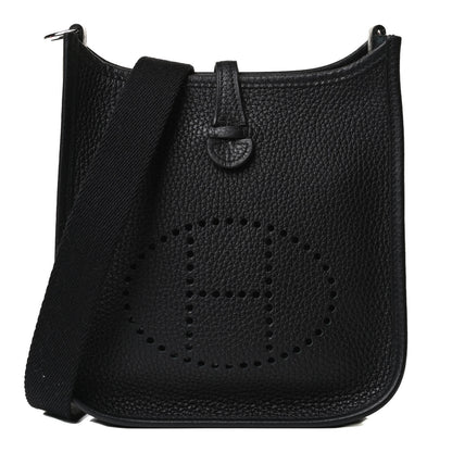 Hermes Taurillon Clemence Evelyne TPM Black 1 of 12