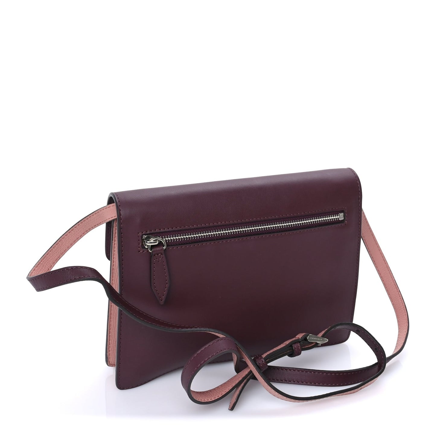 Derby Calfskin Bi-Color Small Macken Crossbody Bag Dusty Rose