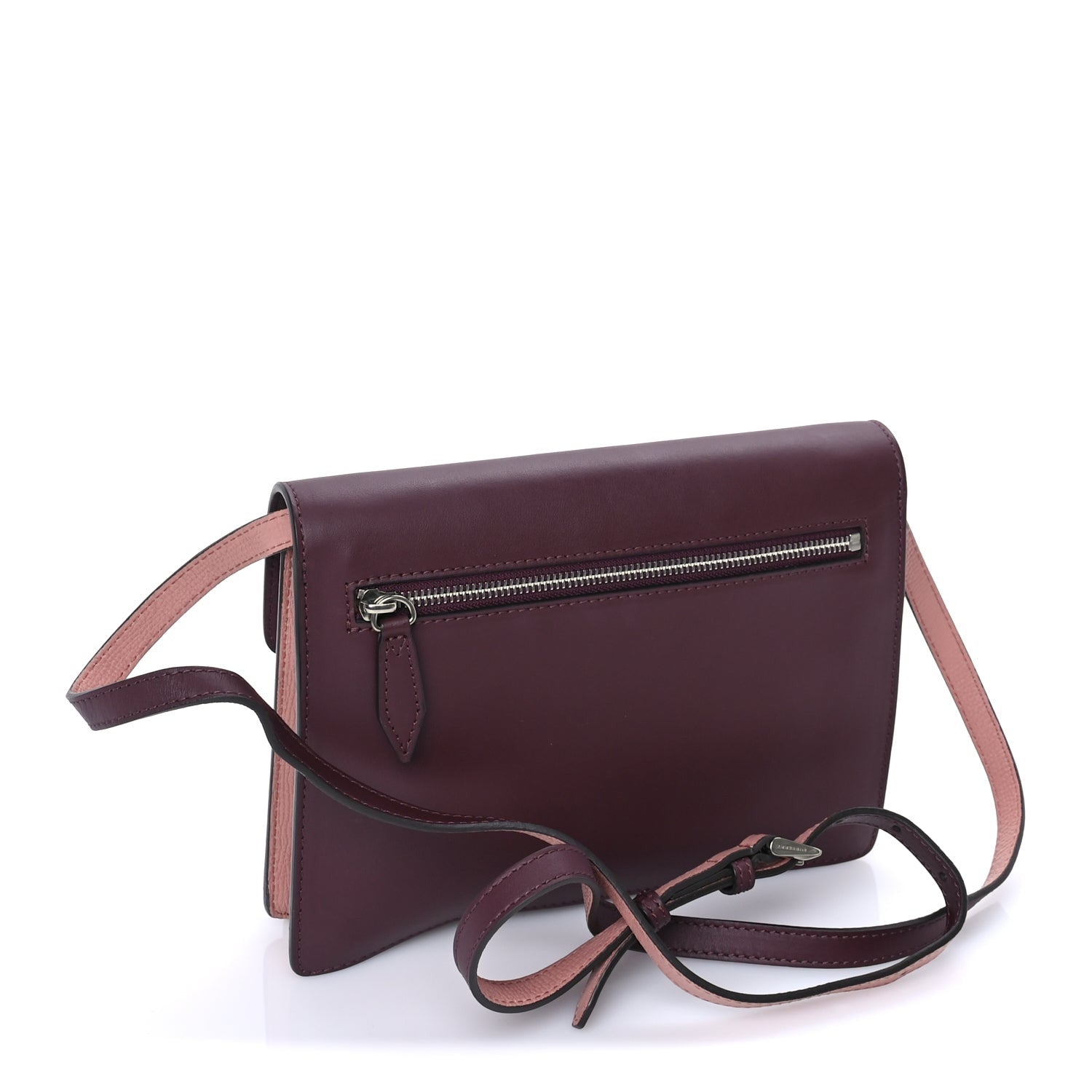 Burberry Derby Calfskin Bi-Color Small Macken Crossbody Bag Dusty Rose 2 of 7