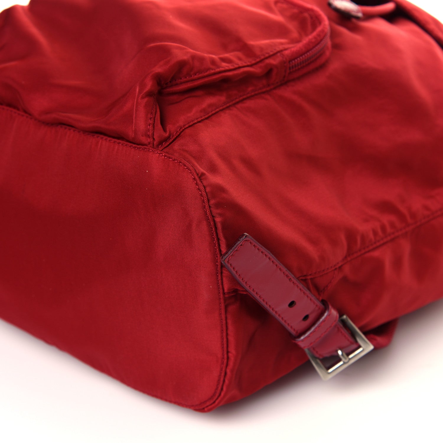 Prada Nylon Vela Single Buckle Backpack Rosso 11 of 16