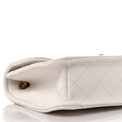 Chanel Caviar Quilted Medium Sweet Classic Flap White 8 of 11