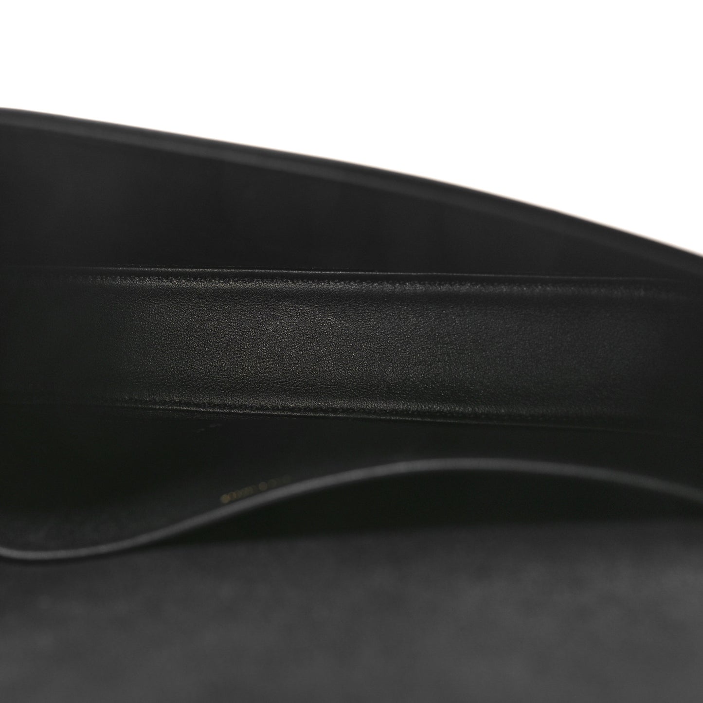 Shiny Calfskin Triomphe Shoulder Bag Black