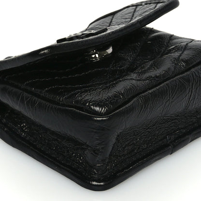 Saint Laurent Crinkled Calfskin Matelasse Monogram Niki Airpods Holder Micro Bag Black 7 of 9
