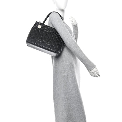 Chanel Caviar Quilted Medallion Tote Black 2 of 7
