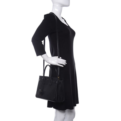 Saint Laurent Calfskin Baby Sac de Jour Black 2 of 19