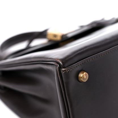 Hermes Box Kelly Retourne 28 Chocolate 8 of 17