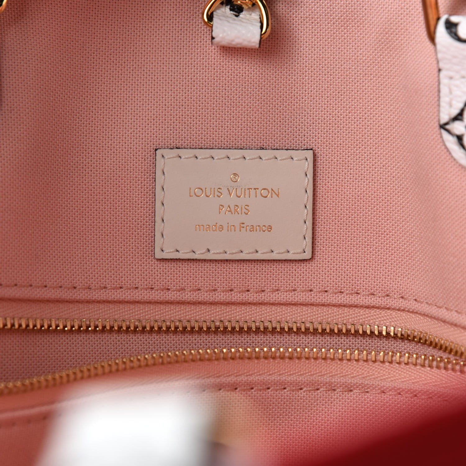 Louis Vuitton Monogram Giant Onthego GM Rouge Rose 9 of 11