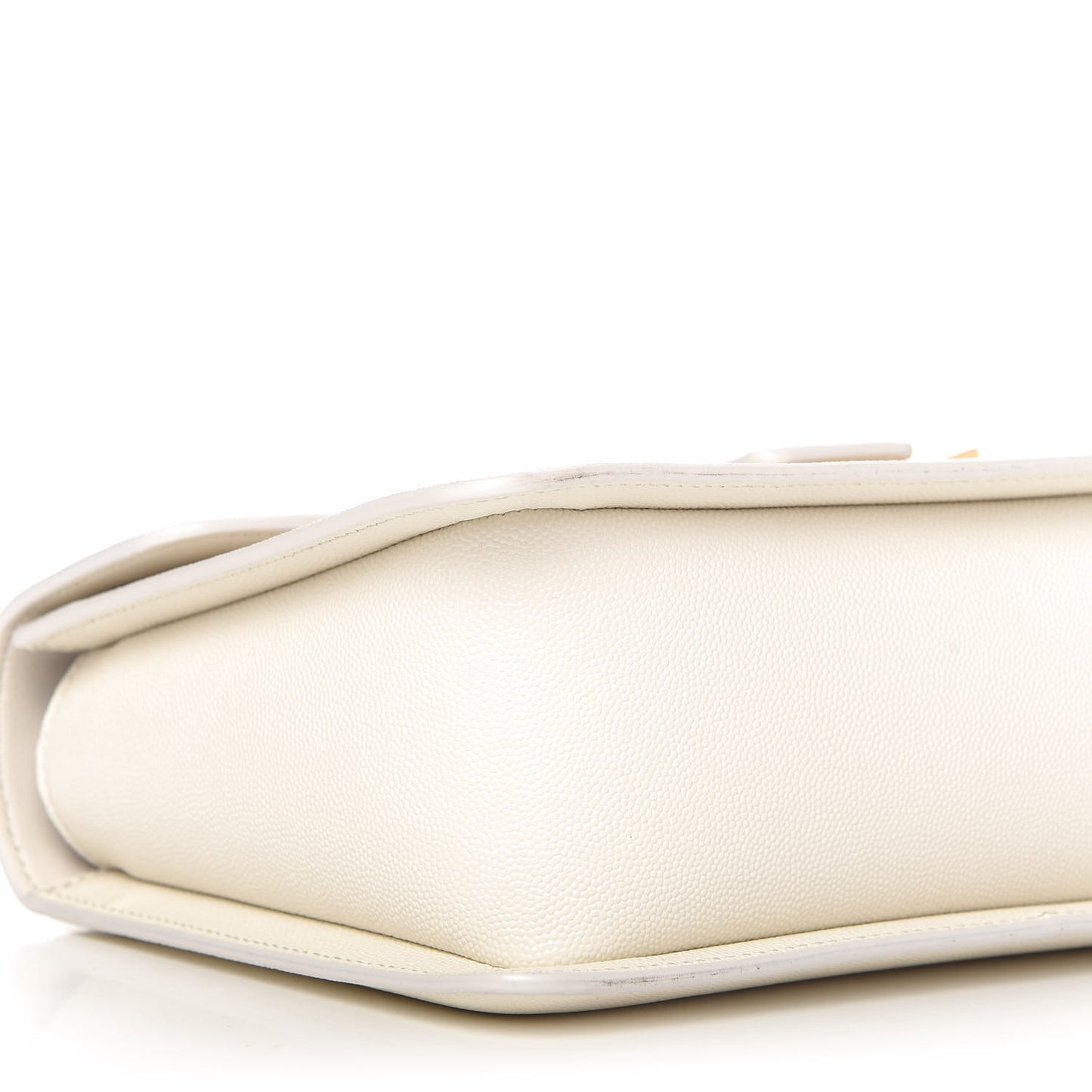 Grained Calfskin Medium Sienna Shoulder Bag Chalk