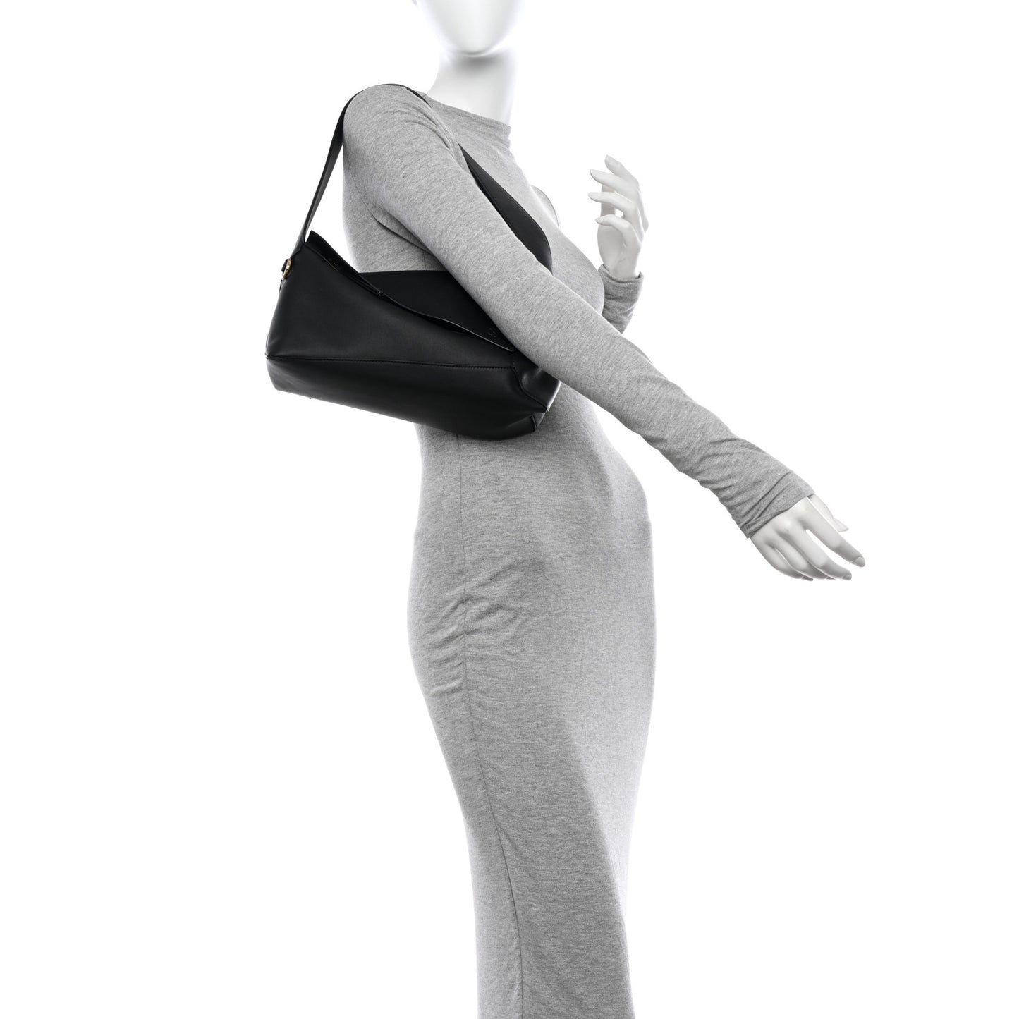 Calfskin Puzzle Hobo Black