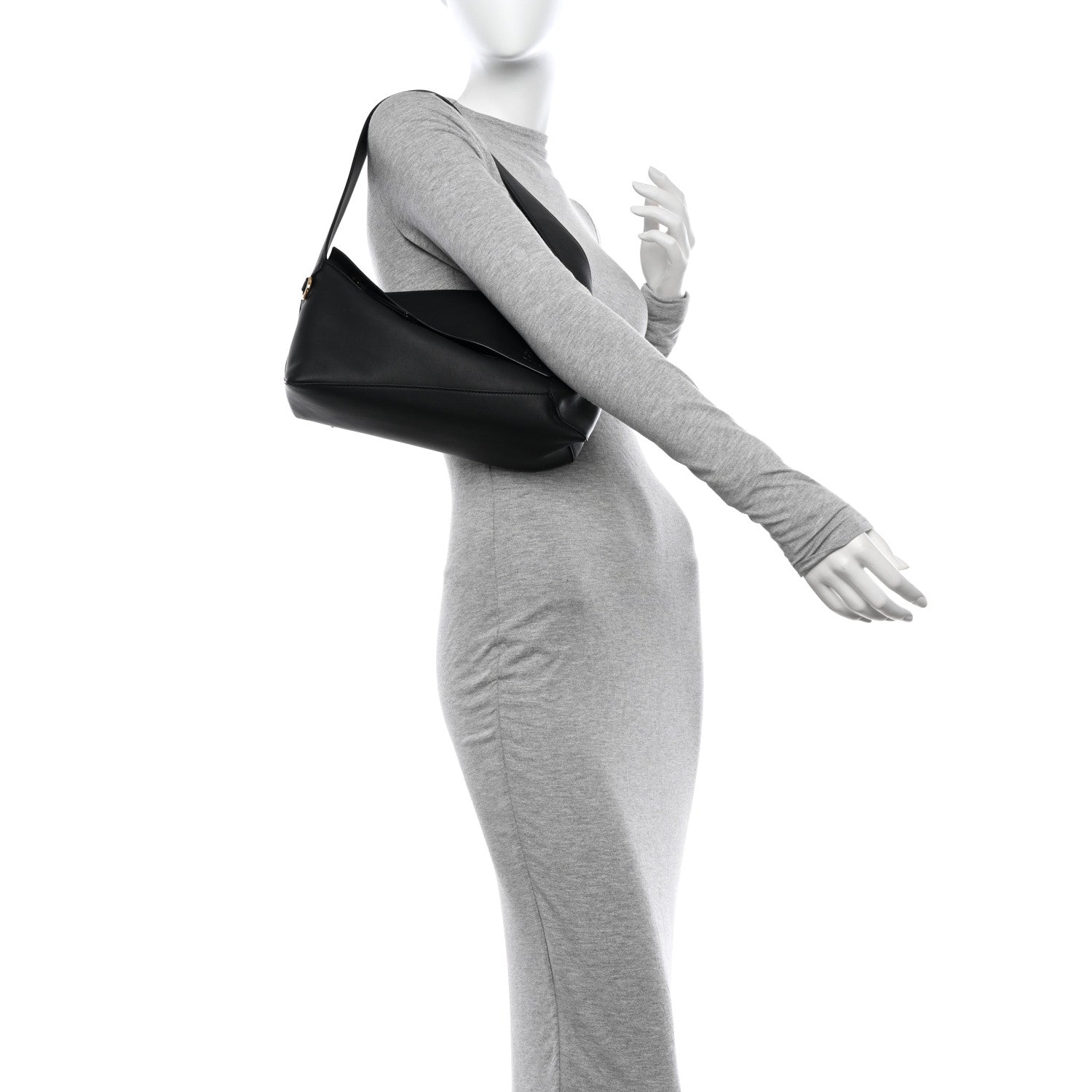 Loewe Calfskin Puzzle Hobo Black 2 of 11