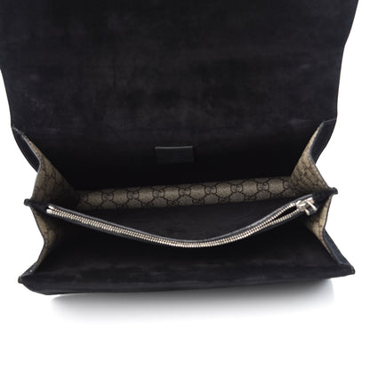 Gucci GG Supreme Monogram Medium Dionysus Shoulder Bag Black 6 of 9