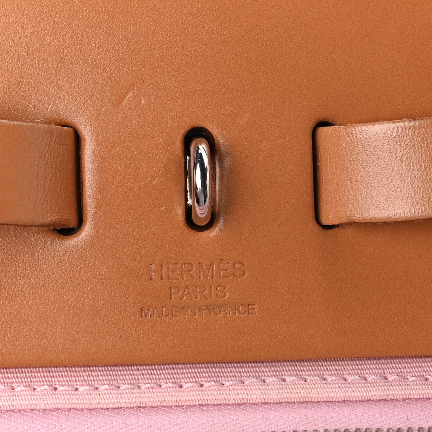 Hermes Vache Hunter Toile Herbag Zip 31 PM Rose Sakura 6 of 10