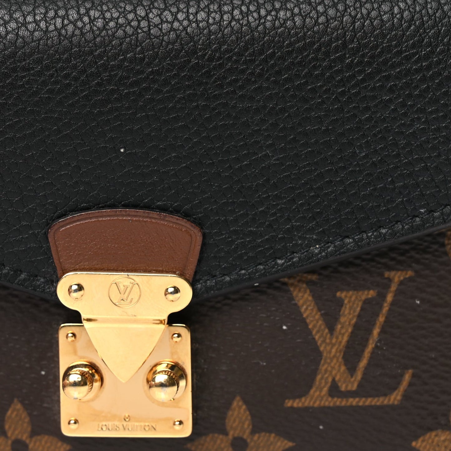 LOUIS VUITTON Monogram Pallas Compact Wallet NM Black