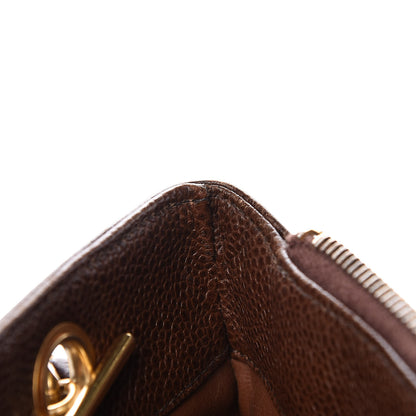 Chanel Caviar Flap Shoulder Bag Brown 10 of 34