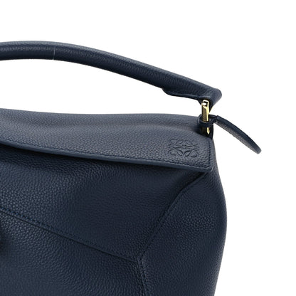 Loewe Soft Grained Calfskin Small Puzzle Edge Bag  Navy 11 of 16