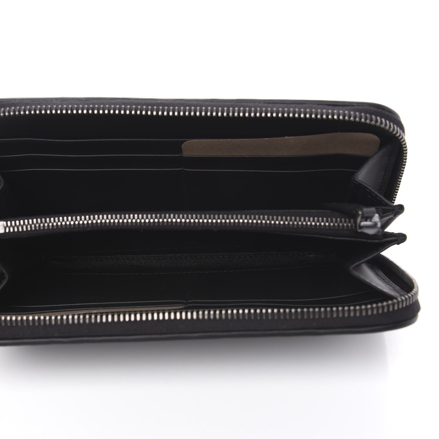Bottega Veneta Nappa Intrecciato Zip Around Wallet Black 4 of 8