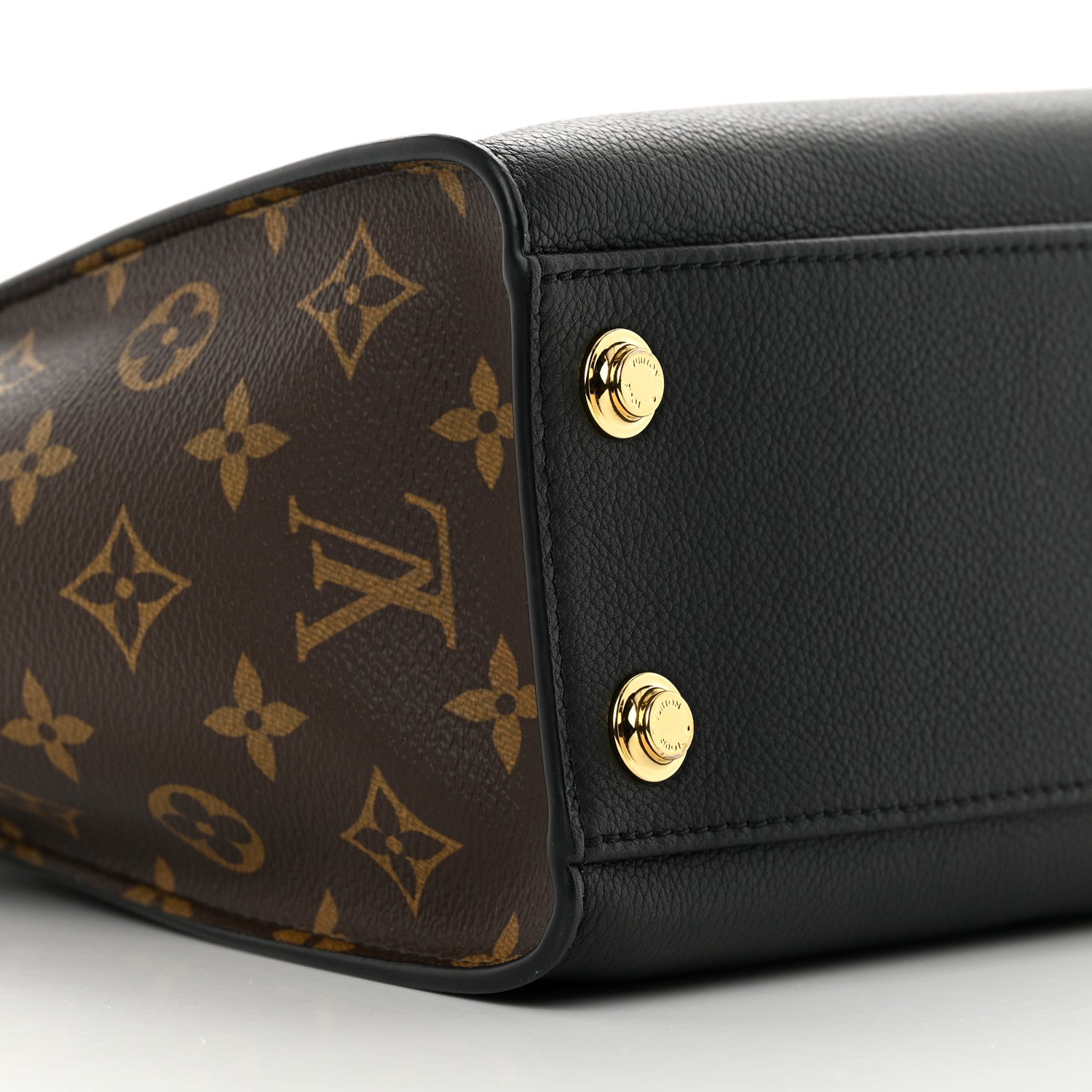 Louis Vuitton Calfskin Monogram On My Side PM Black 8 of 12