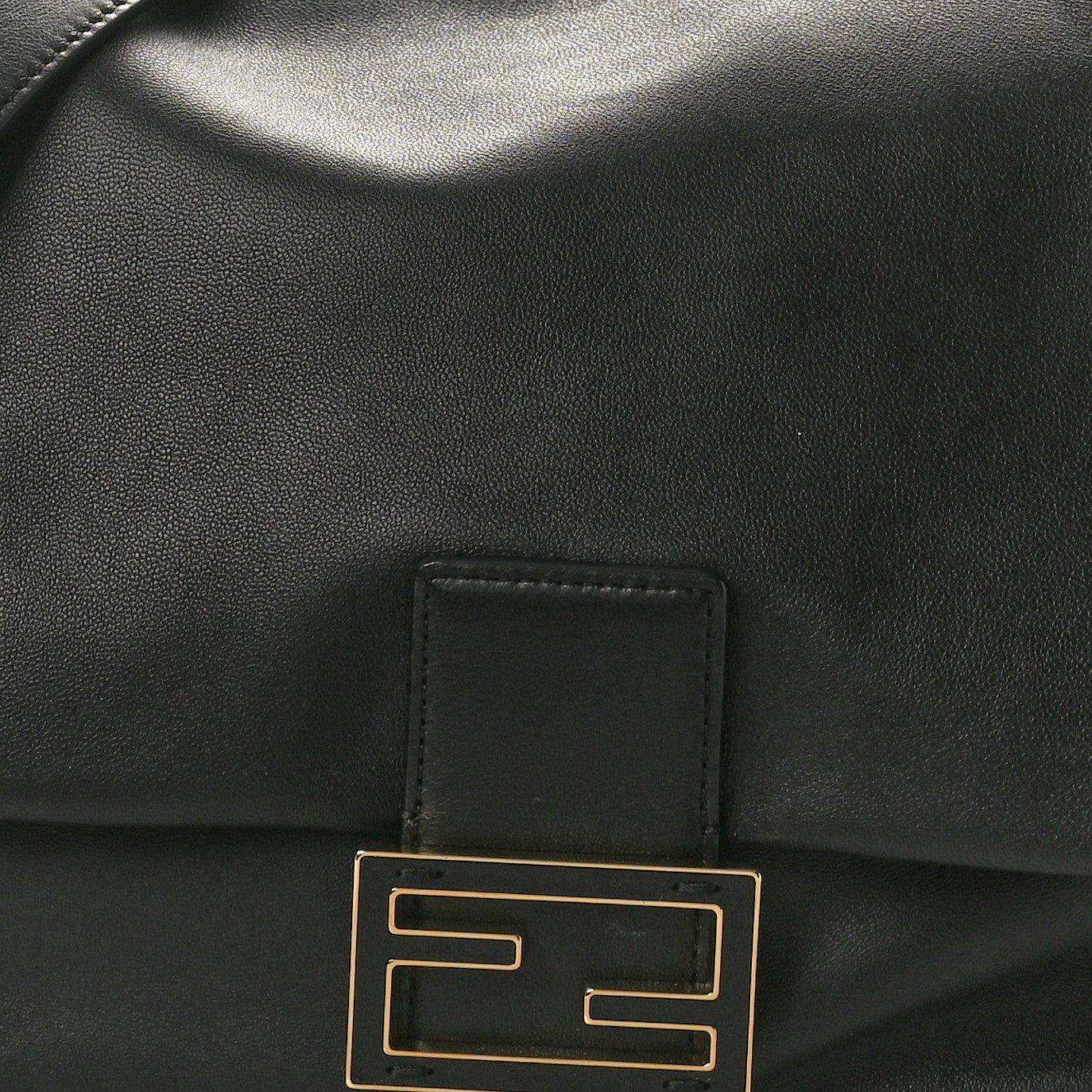 Fendi Nappa Medium Mamma Baguette Black 8 of 10