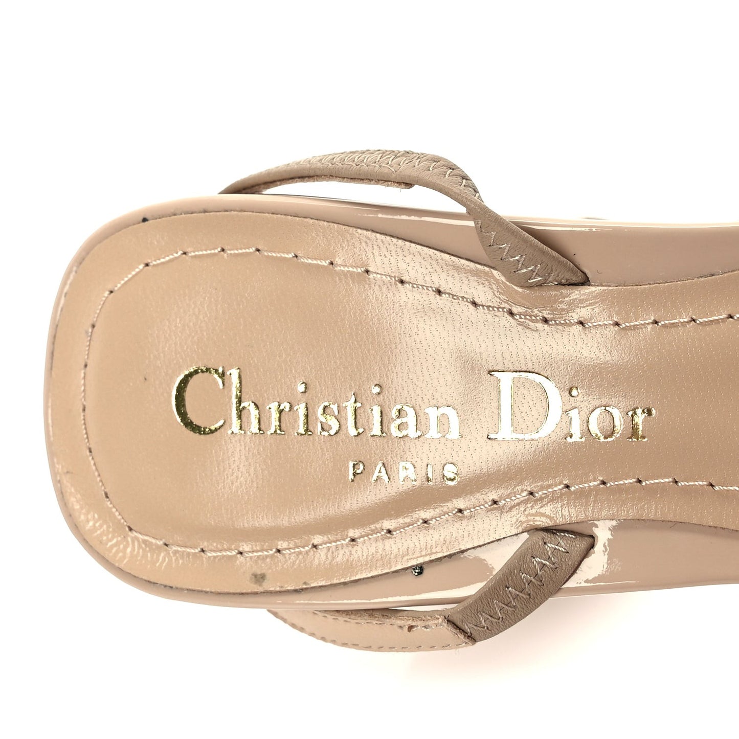 Patent Calfskin C'est Dior 80mm Slingback Sandals 37  Chair