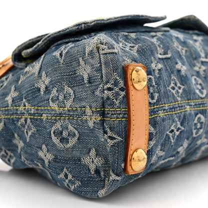 Louis Vuitton Monogram Denim Baggy PM Blue 8 of 13