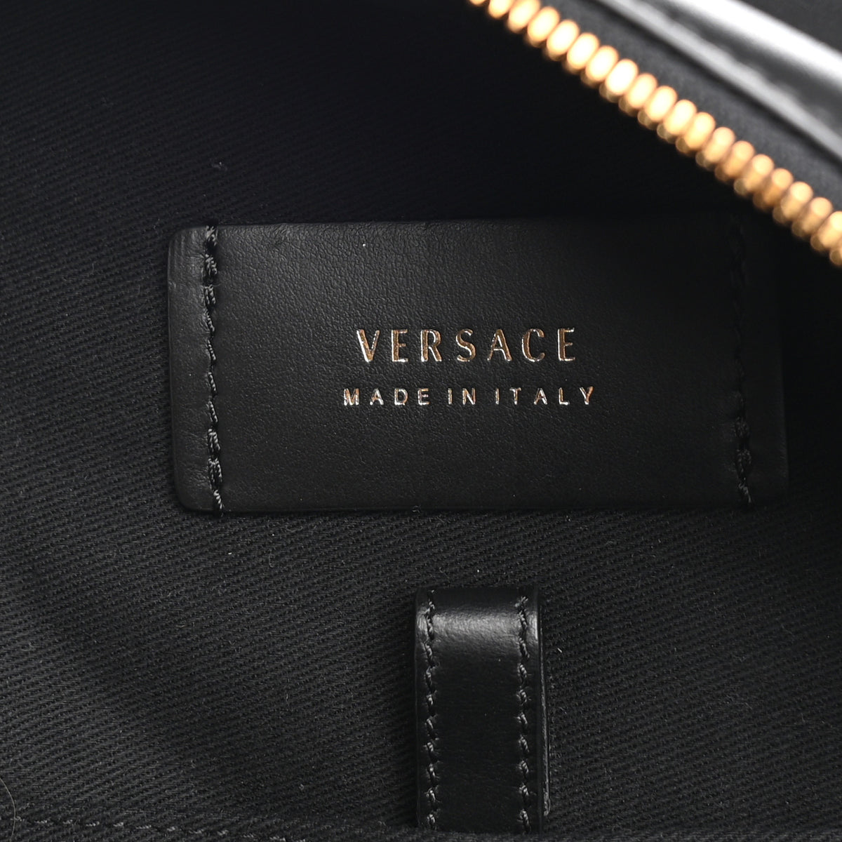 Versace Calfskin Medallion Tribute Backpack Black 5 of 8