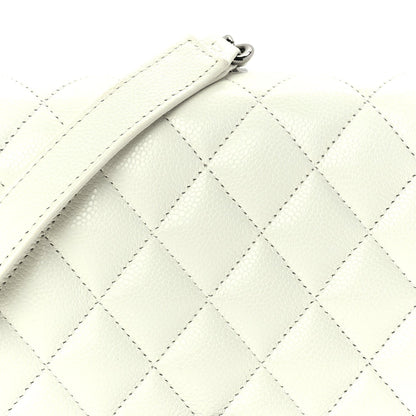 Chanel Caviar Quilted Boy Wallet On Chain WOC White 7 of 9