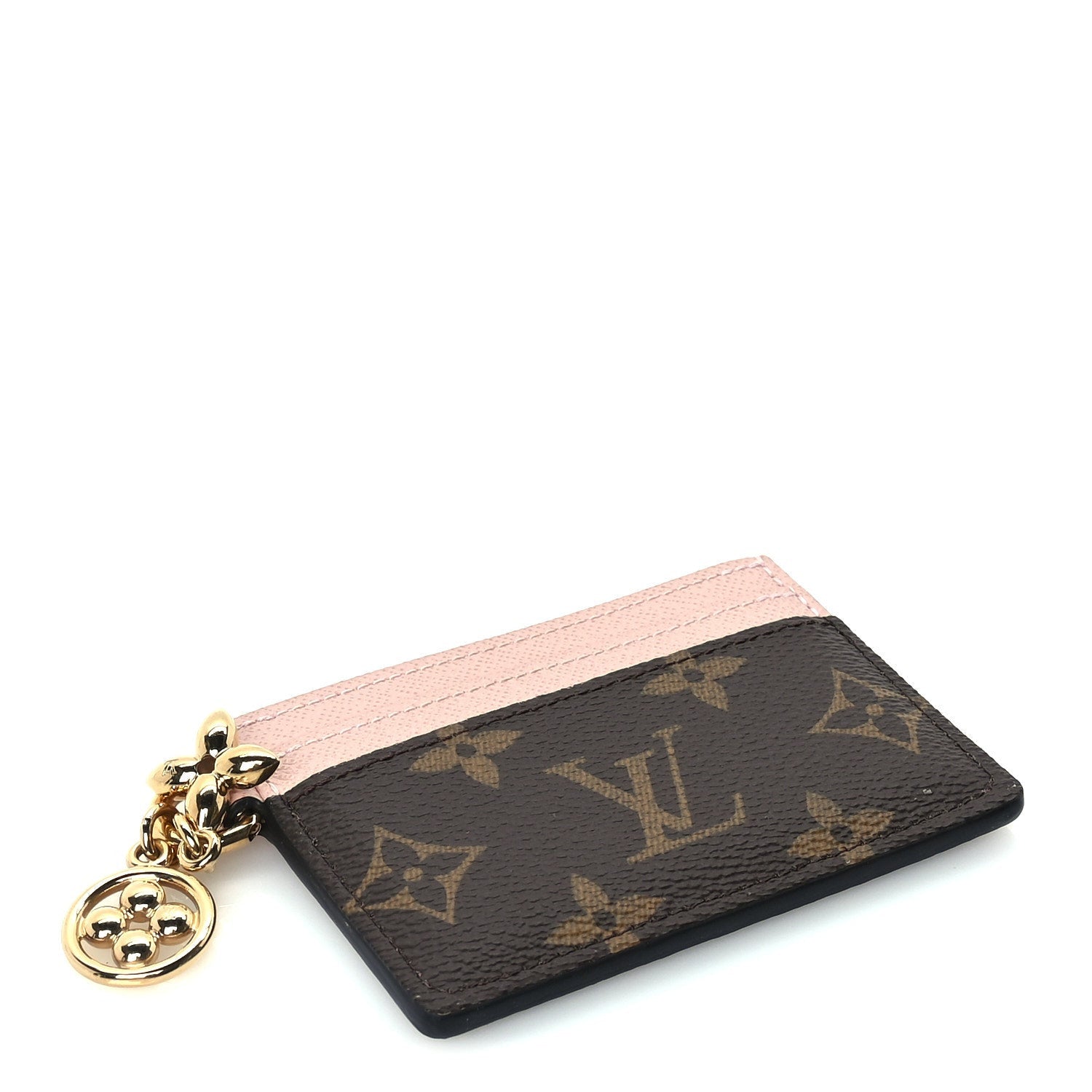 Louis Vuitton Monogram LV Charms Card Holder Rose Ballerine 5 of 8