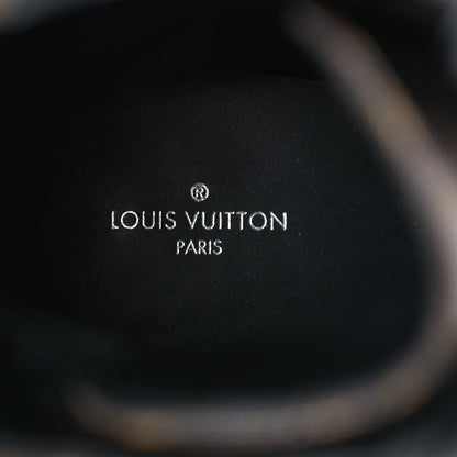 Louis Vuitton Suede Calfskin Monogram Laureate Platform Desert Boots 36.5 Taupe 6 of 7