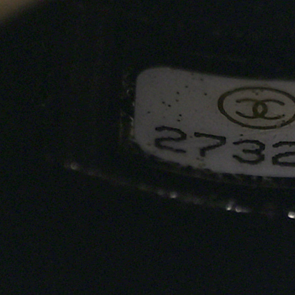 Caviar Lizard Quilted Small Coco Handle Flap Black