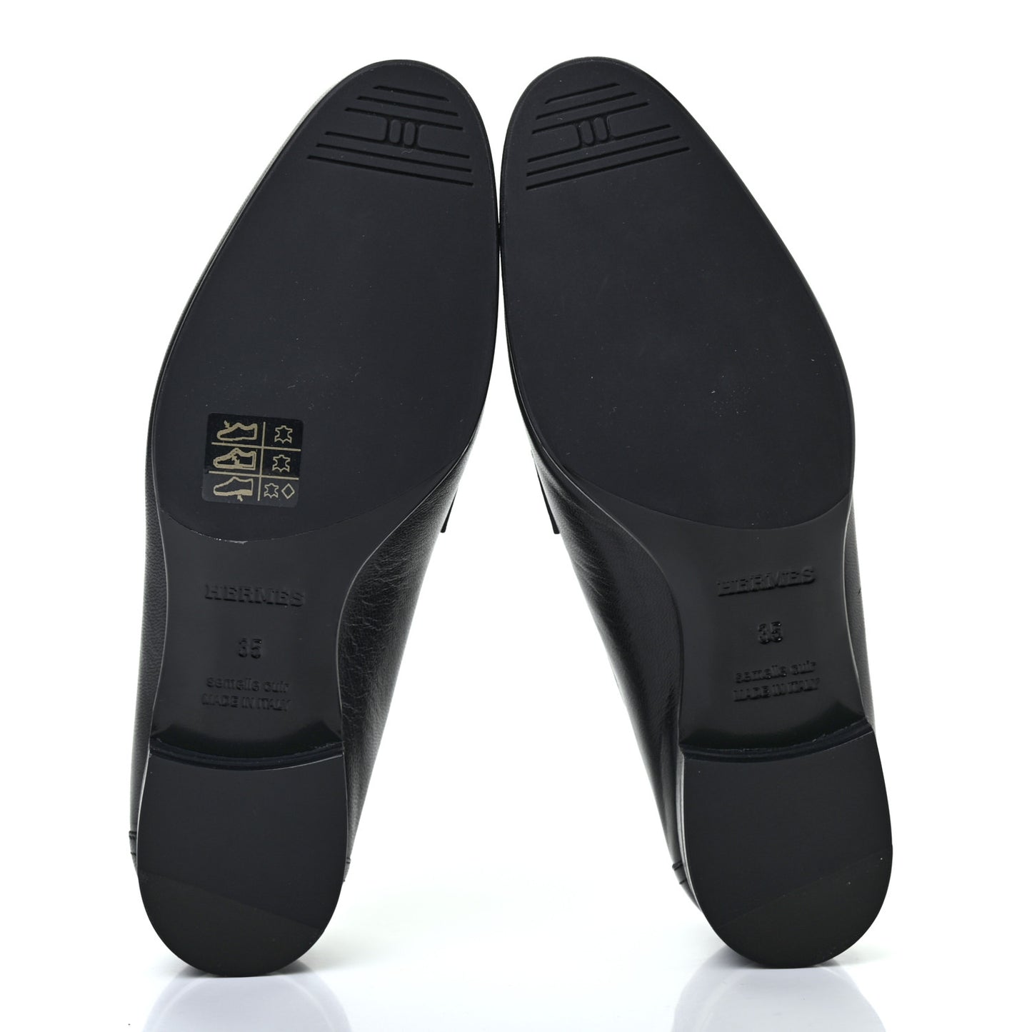 Goatskin Womens Paris Loafers 35 Black