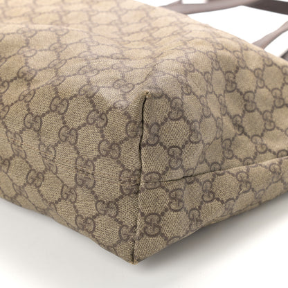 Gucci GG Plus Monogram Medium Zippered Shopping Tote Dark Brown 8 of 12