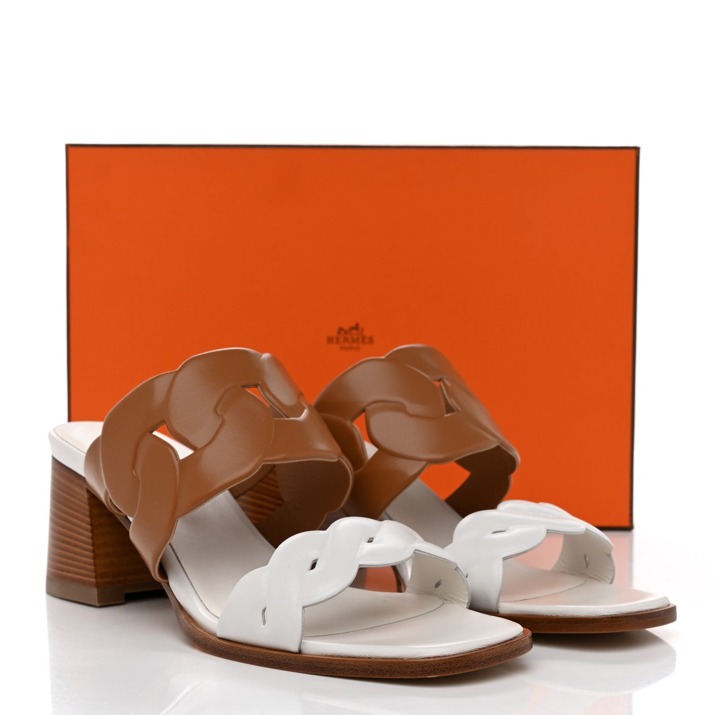 Nappa Gaby 60 Sandals 40.5 Naturel White