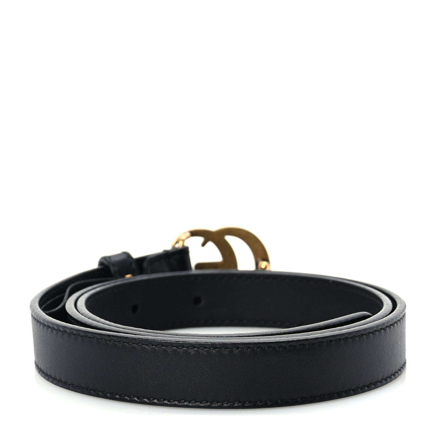 Gucci Calfskin Double G 20mm Belt 75 30  Black 2 of 5