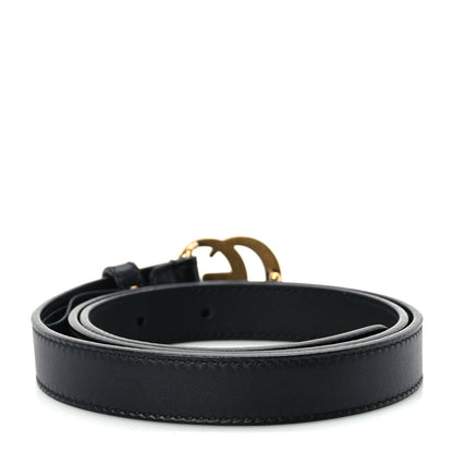 Gucci Calfskin Double G 20mm Belt 75 30  Black 2 of 5