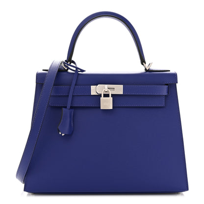 Hermes Epsom Kelly Sellier 28 Bleu Electrique 1 of 10