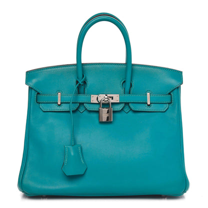 Hermes Swift Birkin 25 Turquoise 1 of 10