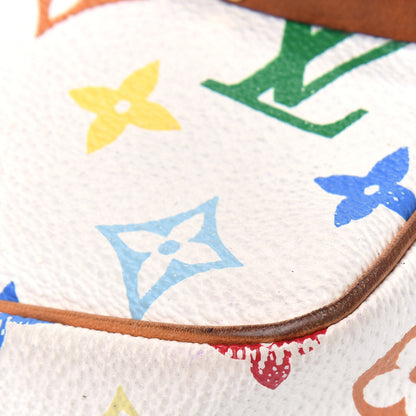 Louis Vuitton Monogram Multicolor Pochette Accessories White 9 of 13