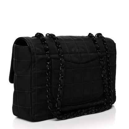 Chanel Nylon Medium Travel Flap Black 2 of 12