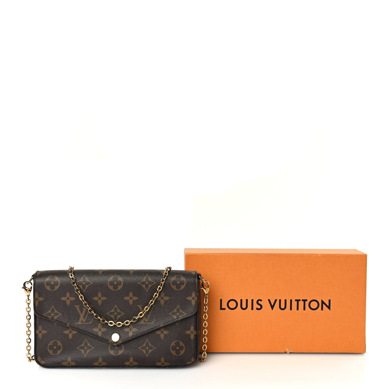 Louis Vuitton Monogram Pochette Felicie Chain Wallet Fuchsia 10 of 10